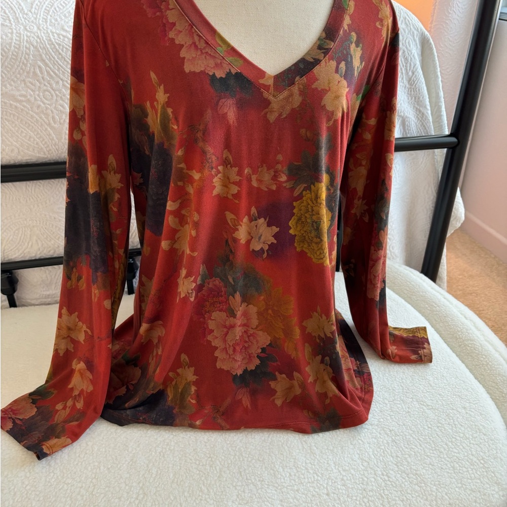 Johnny Was gorgeous fall top! Feel the weight and the quality!